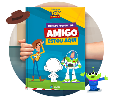 Cena do livro personalizado Amigo Estou Aqui Cena do livro personalizado Amigo Estou Aqui