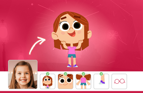 Foto de uma criança com sua Coleção Meus Melhores Amigos da Disney