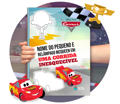 Cena do livro personalizado Uma Corrida Inesquecível