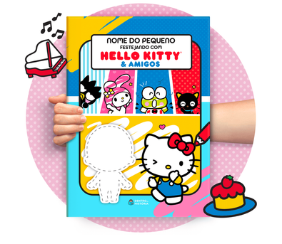 Cena do livro personalizado Cores e Brincadeiras com os Amigos