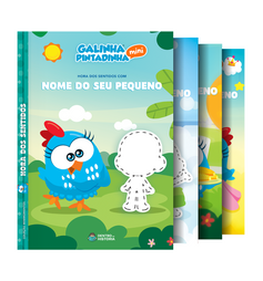 Capa dos livros da coleção Dia a dia com a Galinha Pintadinha