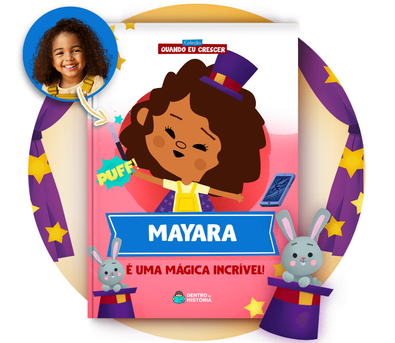 Cena do livro personalizado Um Mágico Incrível