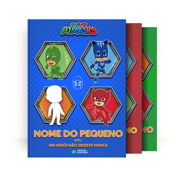 Capa dos livros da coleção Sou Herói