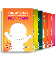 Capa dos livros da coleção Sentimentos e emoções Capa dos livros da coleção Sentimentos e emoções
