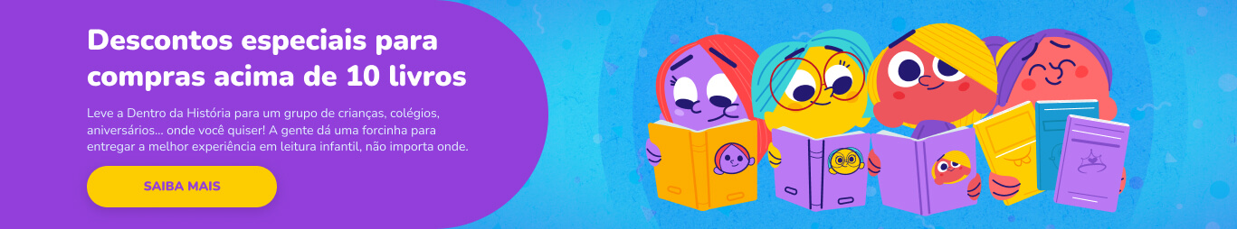 Banner do desconto exclusivo em compras com mais de 10 livros