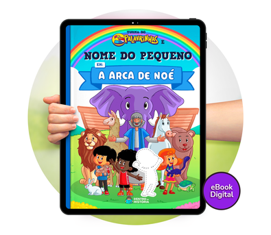 Cena do livro Personalizado do livro A Arca de Noé