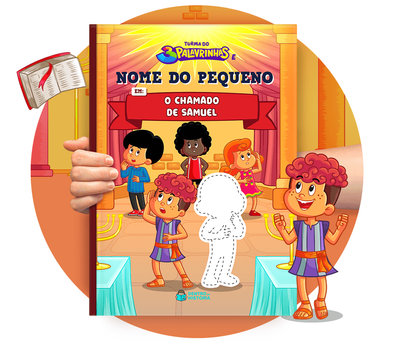 Cena do livro personalizado O Chamado de Samuel