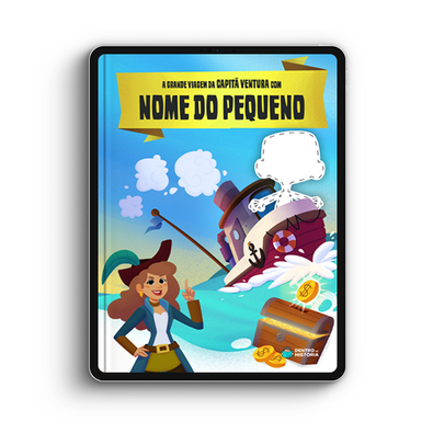 Capa do livro personalizado do A Grande Viagem