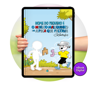 Cena do livro Personalizado do livro A Peça que Faltava