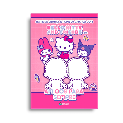 Capa do livro personalizado do Amigas para Sempre