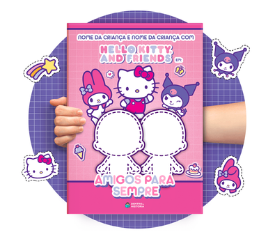 Cena do livro Personalizado do livro Amigas para Sempre