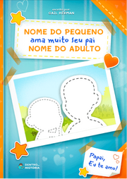 Capa do livro personalizado de Amo Muito Meu Papai