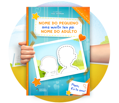 Cena do livro Personalizado do livro Amo Muito Meu Papai