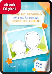 Capa do livro personalizado Amo Muito Meu Papai