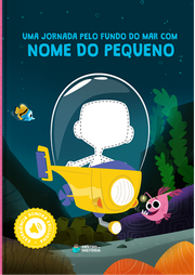 Capa do livro personalizado do Coleção Animais - Fundo do Mar