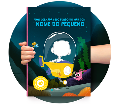 Cena do livro personalizado Jornada pelo Mar Cena do livro personalizado Jornada pelo Mar