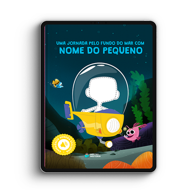 Capa do livro personalizado do Jornada pelo Fundo do Mar