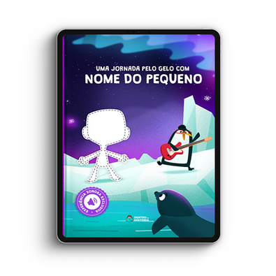 Capa do livro personalizado do Jornada pelo Gelo