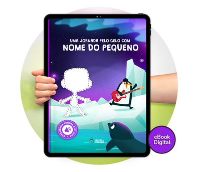 Cena do livro Personalizado do livro Jornada pelo Gelo