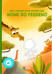 Capa do livro personalizado do Coleção Animais - Safari