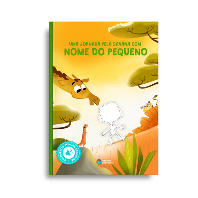 Capa do livro personalizado do Jornada pela Savana