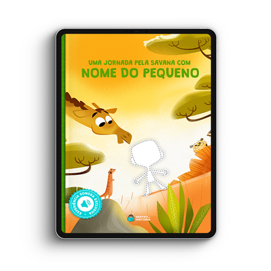 Capa do livro personalizado do Jornada pela Savana