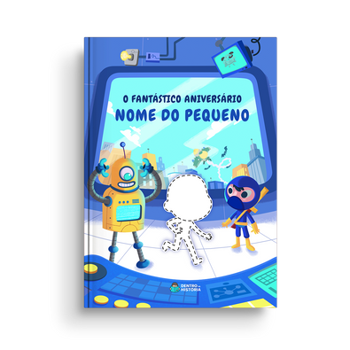 Capa do livro personalizado do Missão Super-Herói