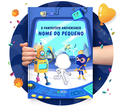 Cena do livro Personalizado do livro Missão Super-Herói