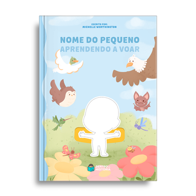 Capa do livro personalizado do Aprendendo a Voar