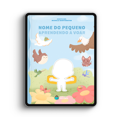 Capa do livro personalizado do Aprendendo a Voar