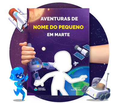 Cena do livro Personalizado do livro Aventuras em Marte
