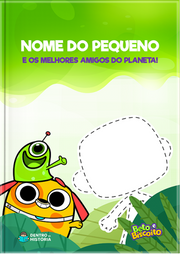 Capa do livro personalizado do Os Melhores Amigos do Planeta