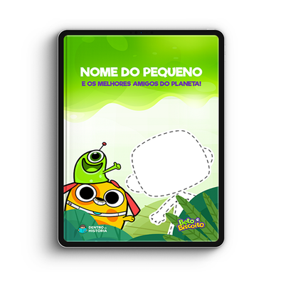 Capa do livro personalizado do Os Melhores Amigos do Planeta