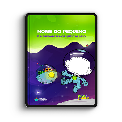 Capa do livro personalizado do Uma Saudade Maior que o Mundo