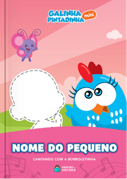 Capa do livro personalizado de Cantando com a Borboletinha