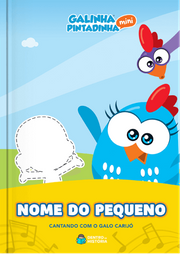 Capa do livro personalizado de Cantando com o Galo Carijó