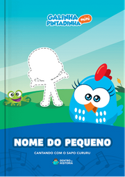 Capa do livro personalizado de Cantando com o Sapo Cururu