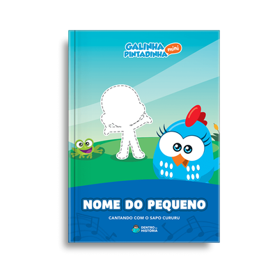 Capa do livro personalizado do Cantando com o Sapo Cururu