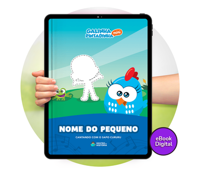 Cena do livro Personalizado do livro Cantando com o Sapo Cururu