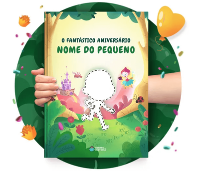 Personalização do protagonista na história personalizada do Datas Especiais