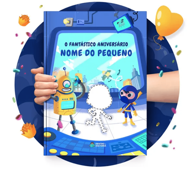 Personalização do protagonista na história personalizada do Datas Especiais