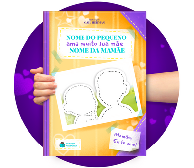 Cena do livro Personalizado do livro Cartão Personalizado para Mãe