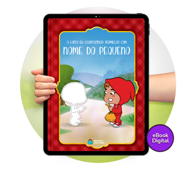 Cena do livro Personalizado do livro Chapeuzinho Vermelho