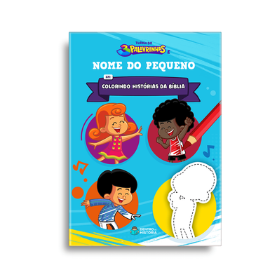 Capa do livro personalizado do Colorindo Histórias da Bíblia
