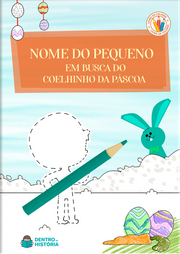 Capa do livro personalizado do Colorindo a Páscoa