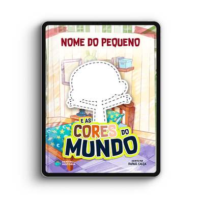 Capa do livro personalizado do Cores do Mundo