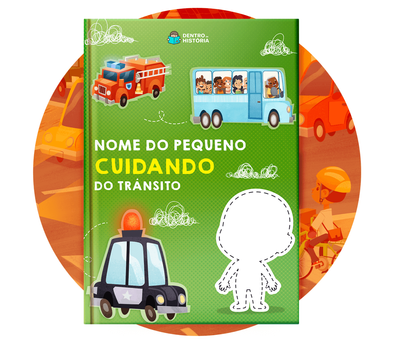Cena do livro Personalizado do livro Cuidando do Trânsito