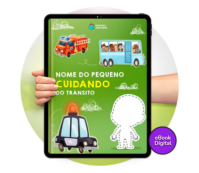 Cena do livro Personalizado do livro Cuidando do Trânsito