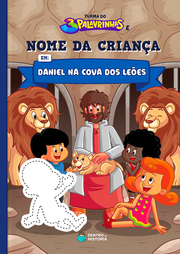 Capa do livro personalizado de Daniel na Cova dos Leões
