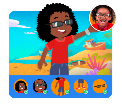 Personalização do protagonista na história personalizada do Dentro da História